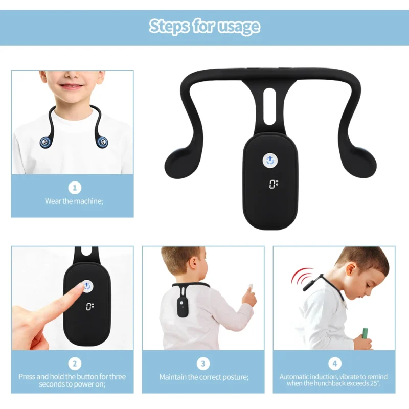 Dispositivo de corrección de postura inteligente, dispositivo de entrenamiento de postura, Corrector de postura inteligente para adultos y niños, monitoreo en tiempo Real